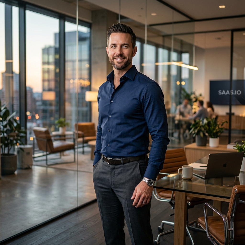 J.VER Men's Dress Shirt lifestyle business presentation banner