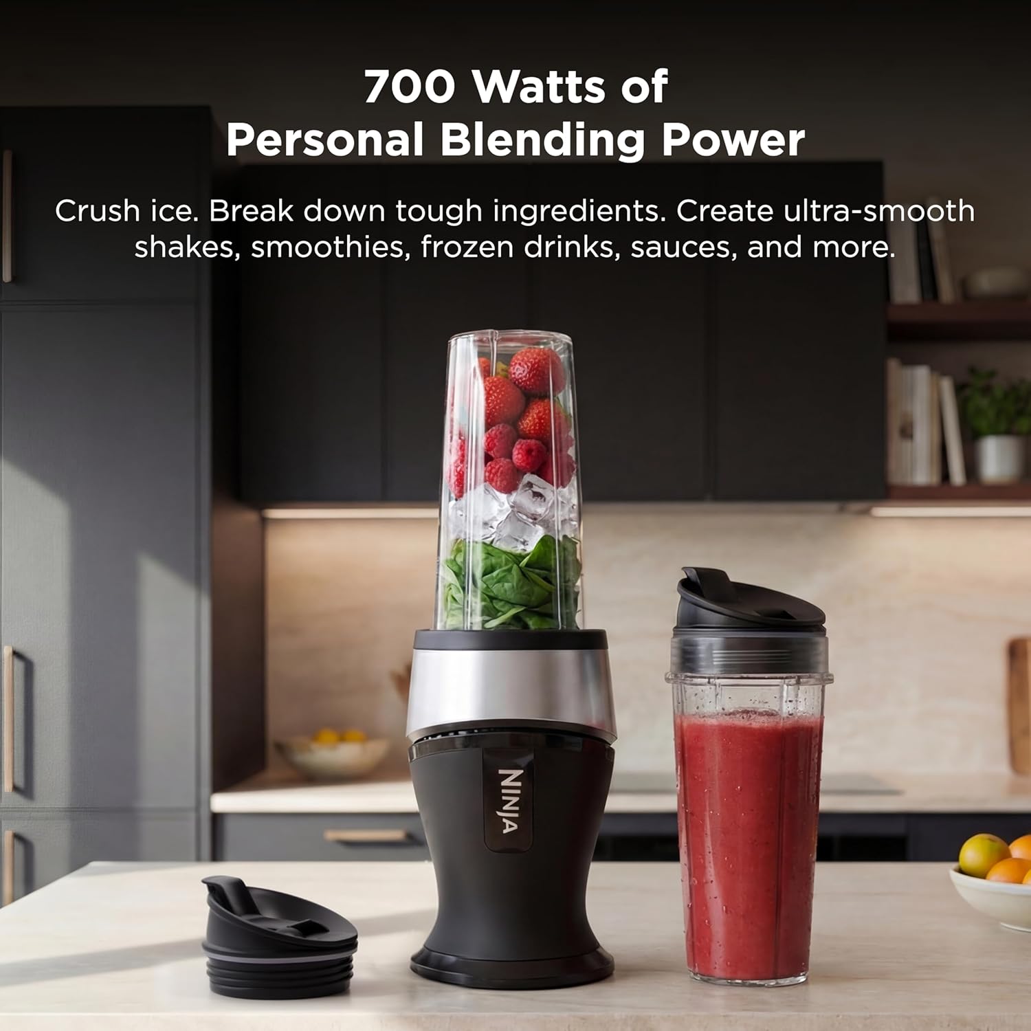 Ninja Fit Pro Extractor Blades pulverizing ingredients