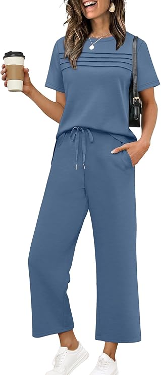 WIHOLL Two Piece Set Front Pleated View