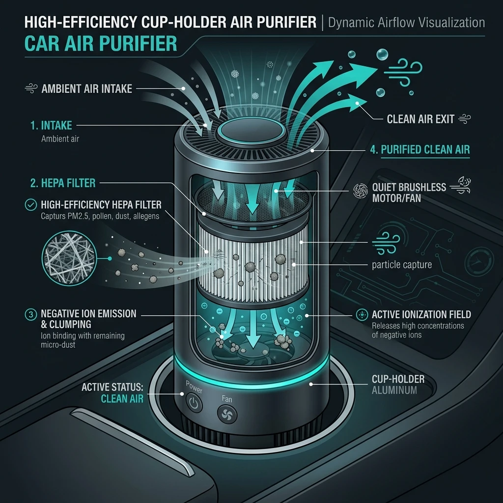Evaluating True HEPA Filtration Efficiency and Negative Ion Output in Automotive Air Purifiers: Airborne Volatile Organic Compound Mitigation (2026)